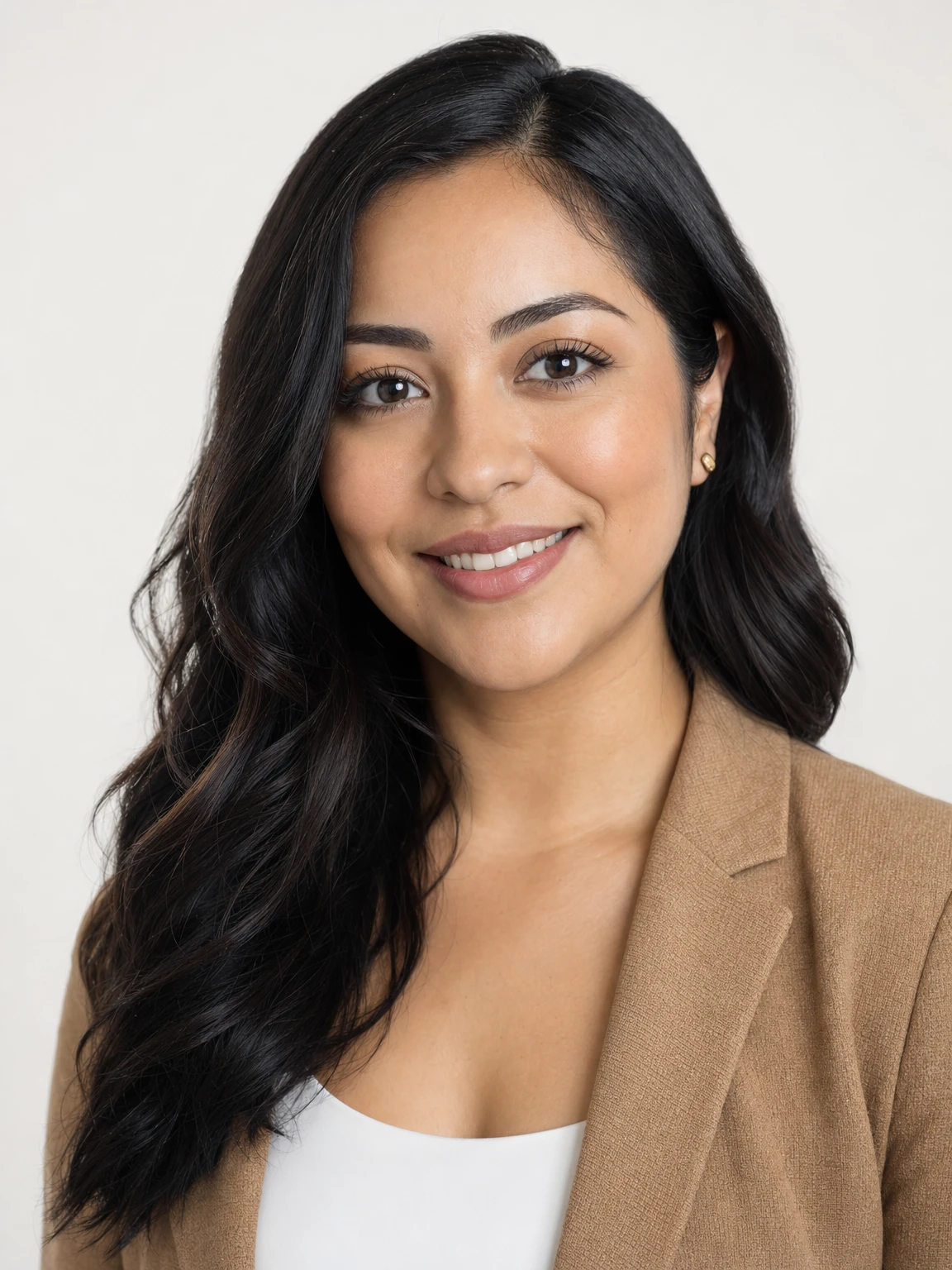 business casual headshot of a Latina professional woman